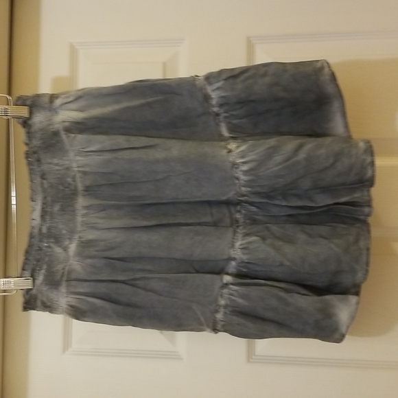 Pilcro women's grayish blue skirt - Picture 4 of 5